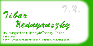 tibor mednyanszky business card